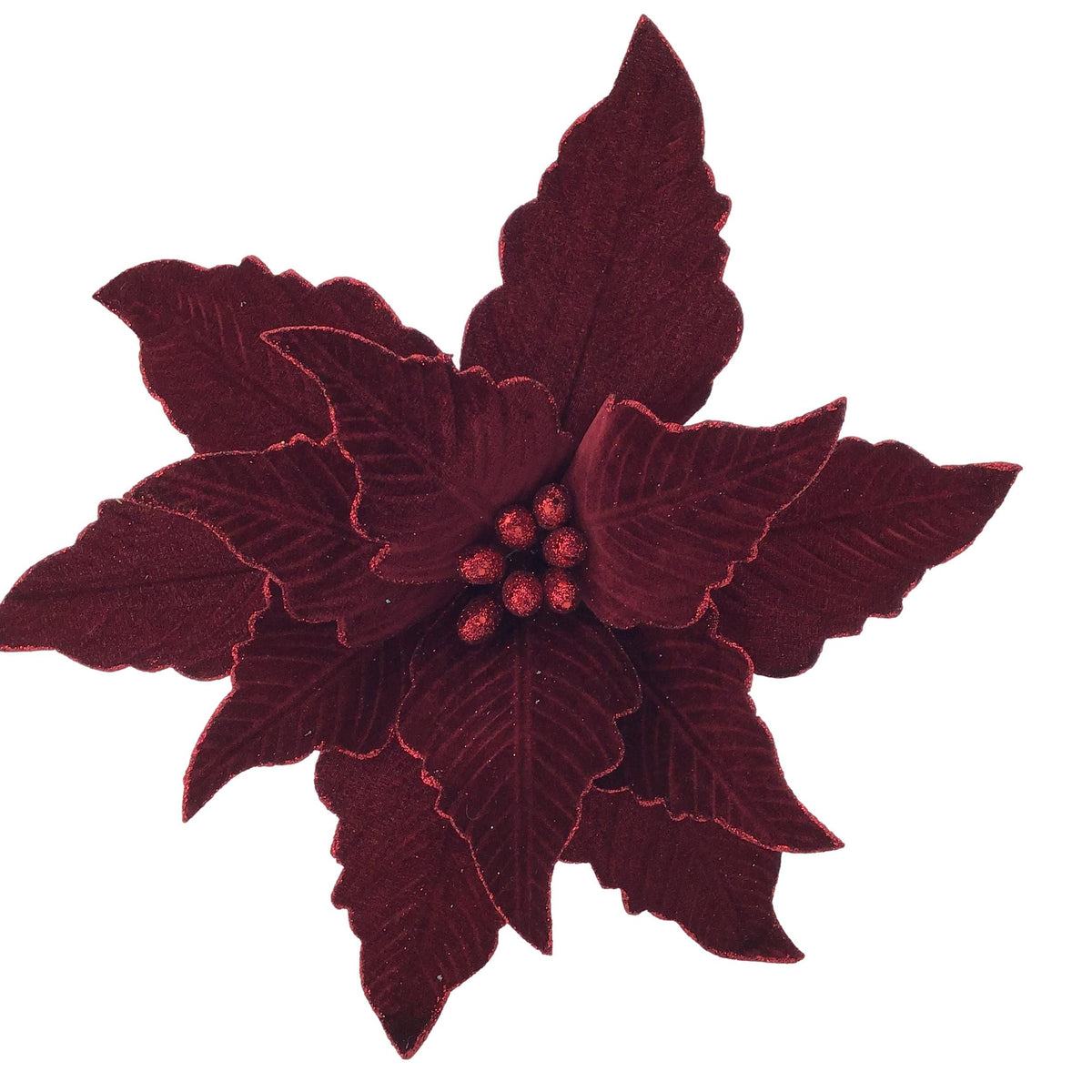 Large Burgundy Poinsettia - My Christmas