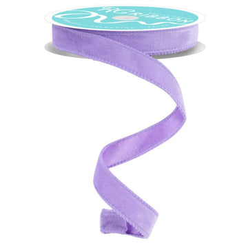Lavender Deluxe Velvet Ribbon with Satin Backing - 7/8" wide - My Christmas