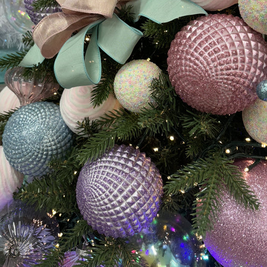 Lavender Durian Bauble - 10cm - My Christmas
