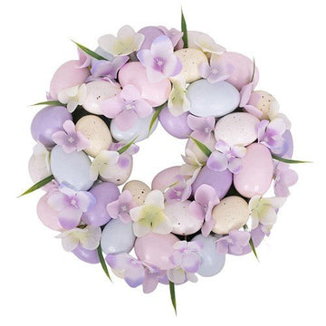Lavender Easter Egg Wreath 30cm - My Christmas