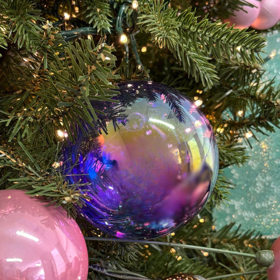 Lavender Iridescent Bauble - My Christmas