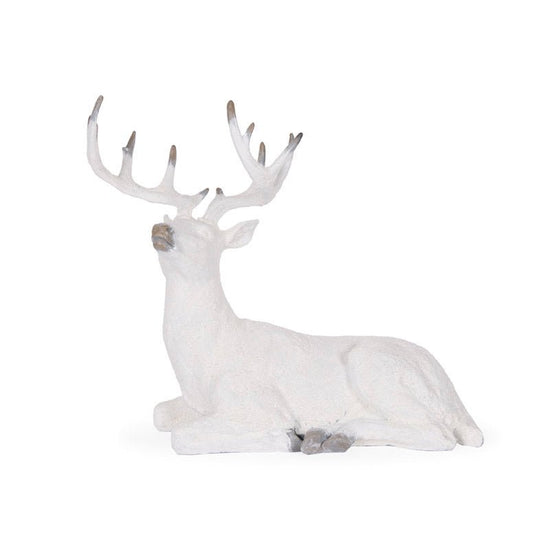 Laying Snowy Reindeer - My Christmas