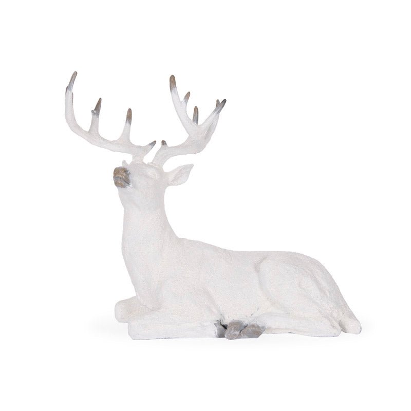 Laying Snowy Reindeer - My Christmas