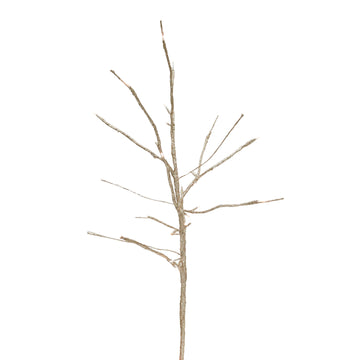 LED Champagne Glitter Branch Spray - My Christmas