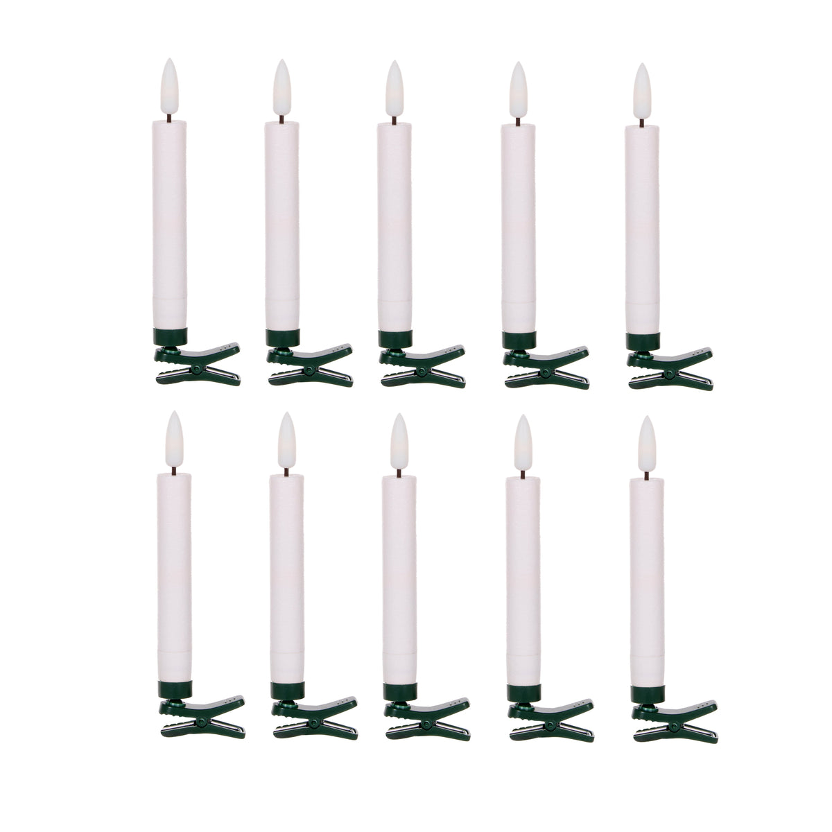 LED Clip Candles - Set of 10 - My Christmas