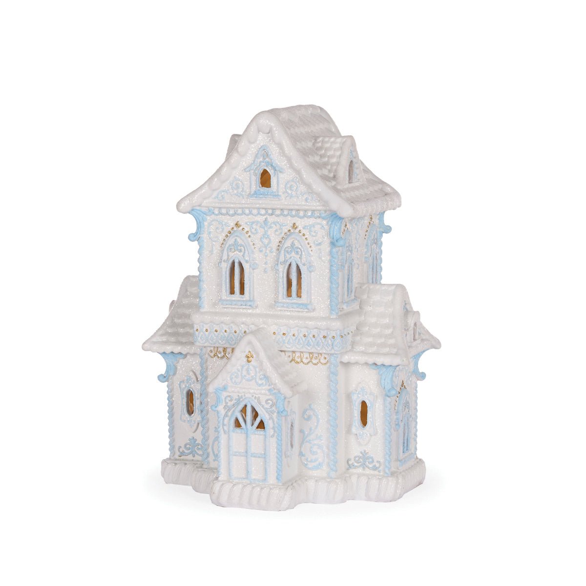 LED Frosty Blue Mansion - My Christmas