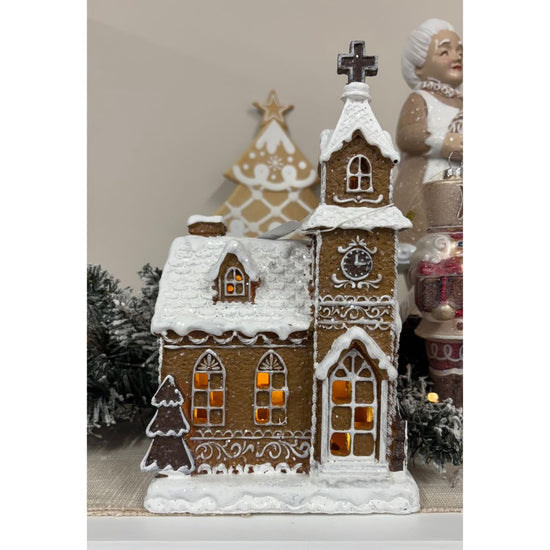 LED Gingerbread Church - My Christmas