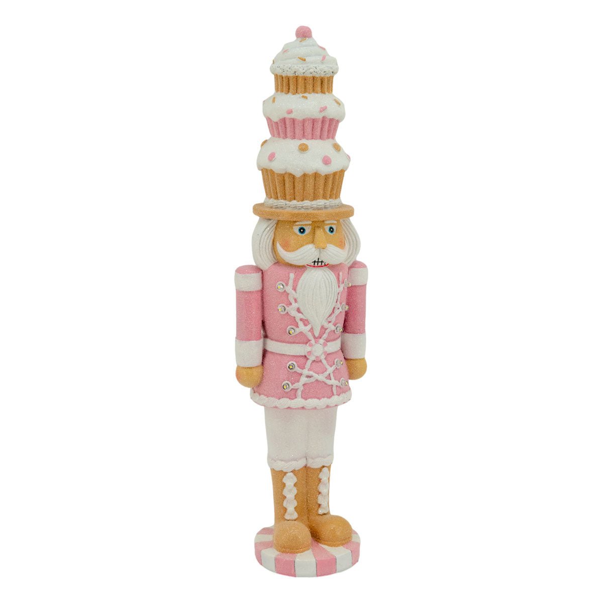 LED Pink Gingerbread Nutcracker - 46cm - My Christmas