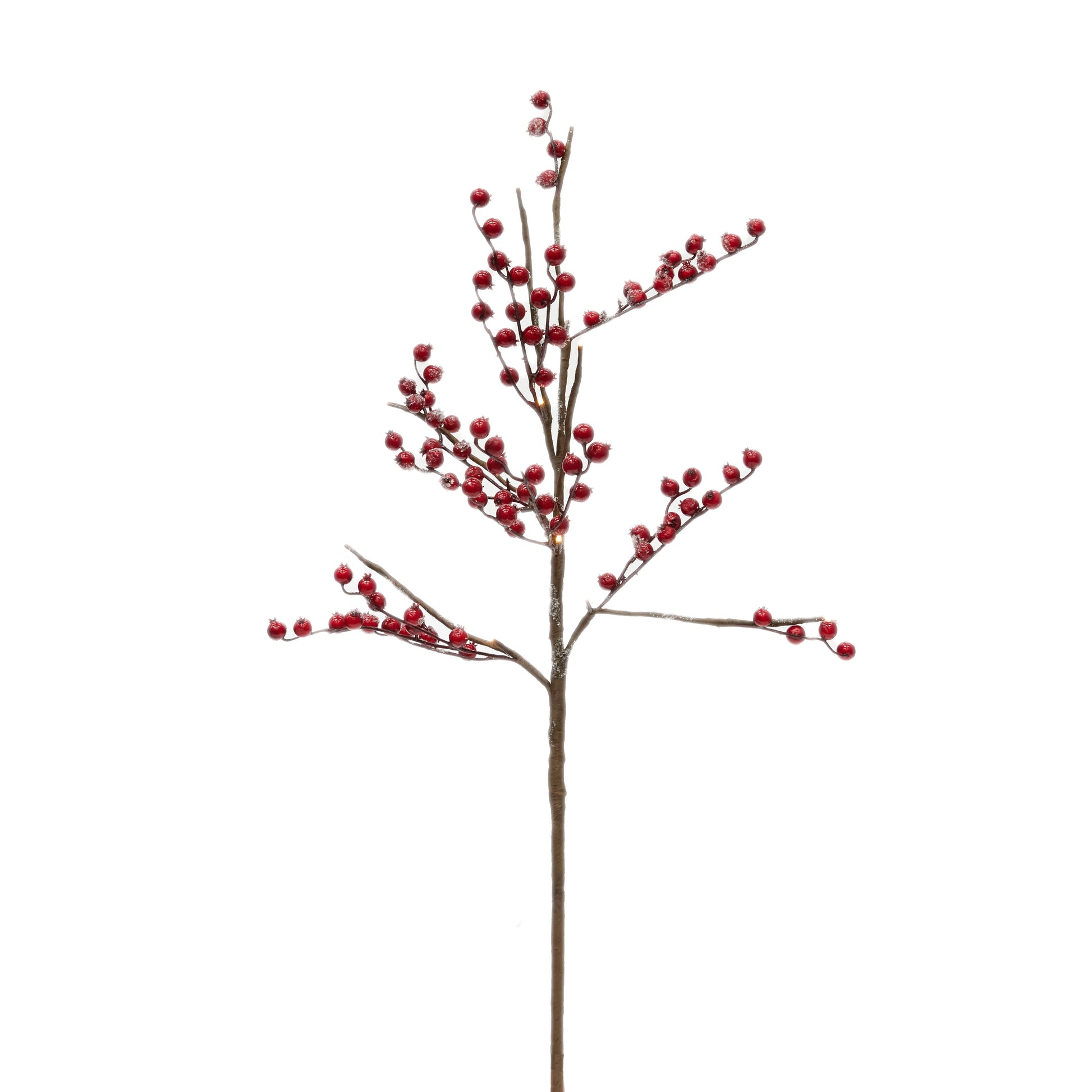 LED Red Berry Branch Spray - My Christmas
