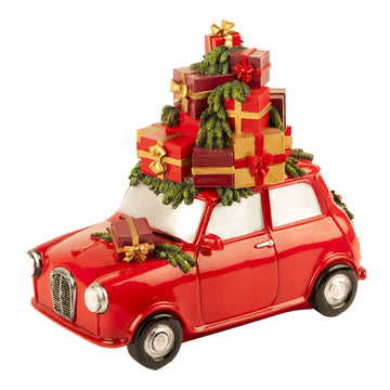 LED Red Car with Christmas Gifts - My Christmas