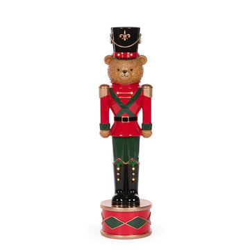 LED Teddy Bear Soldier - 45cm - My Christmas