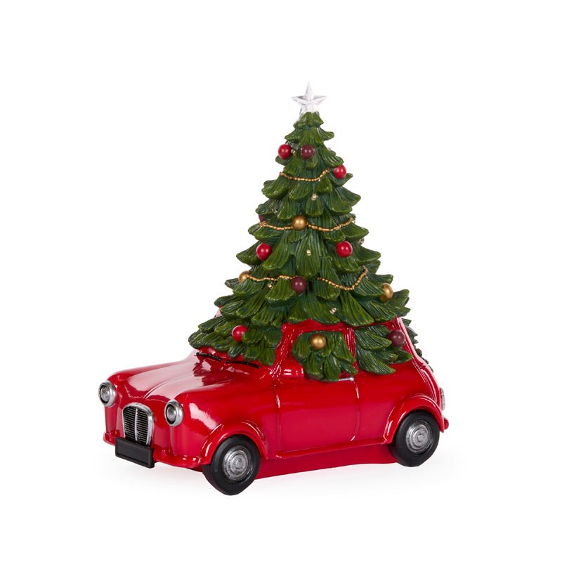 LED Vintage Car with Christmas Tree - My Christmas