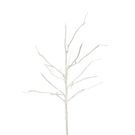 LED White Glitter Branch Spray - My Christmas