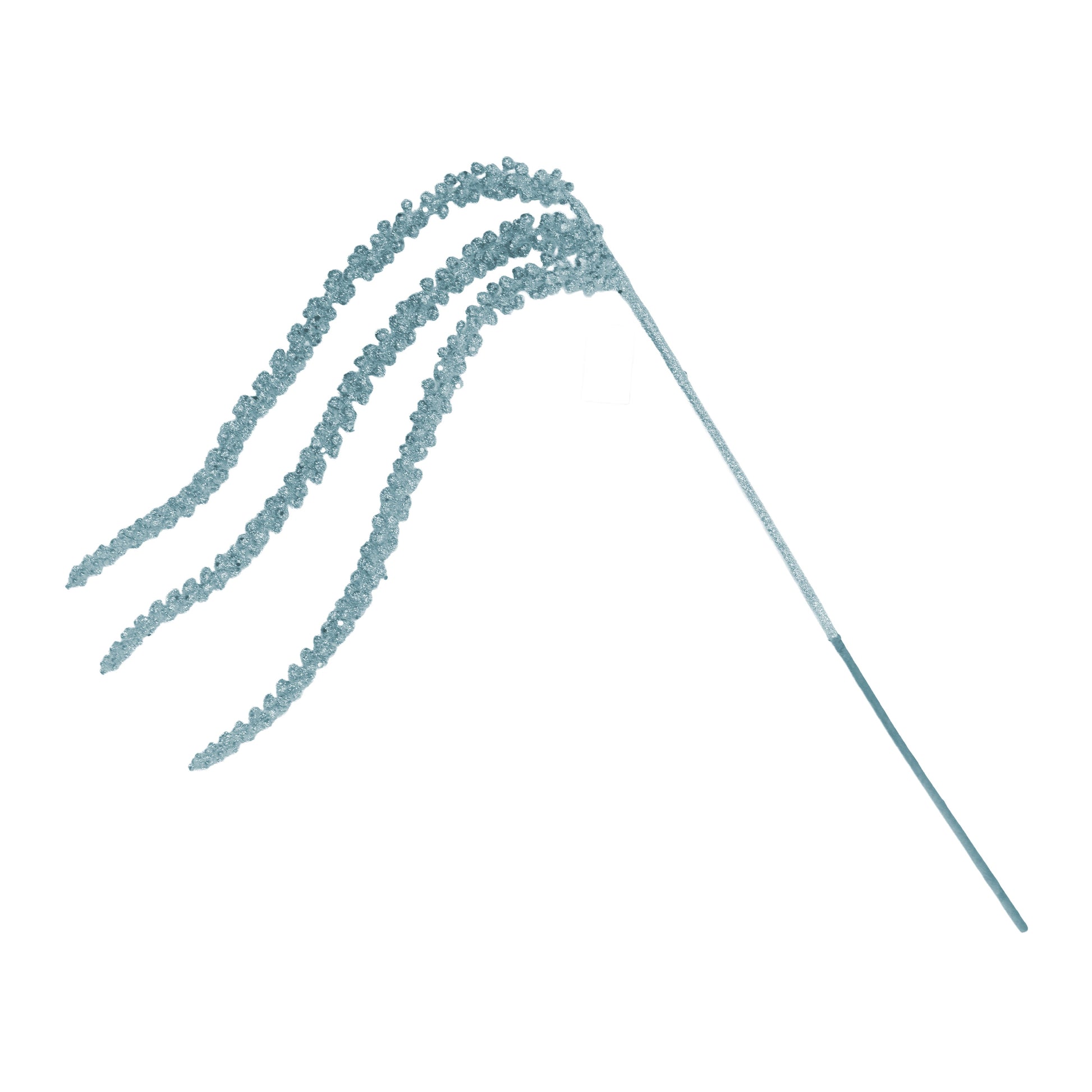 Light Blue Beaded Droop Spray - My Christmas