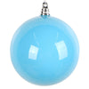 Light Blue Enamel Bauble - 10cm - My Christmas