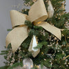 Light Gold Glitter on Royal Ribbon - My Christmas