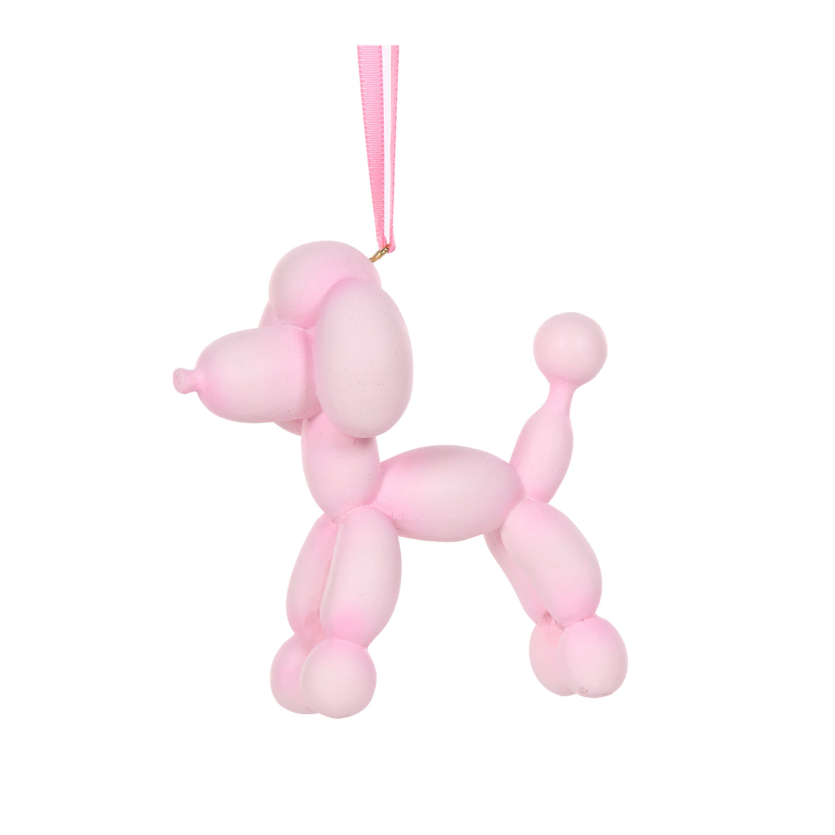 Light Pink Poodle Balloon Ornament - My Christmas