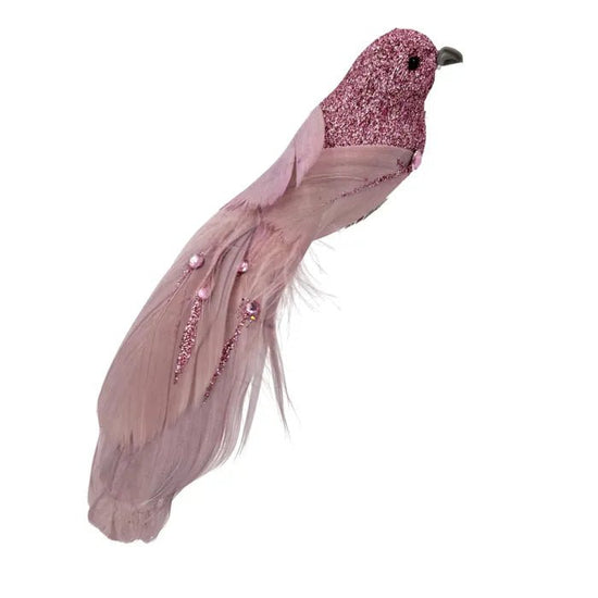 Long Tailed Pink Bird - My Christmas