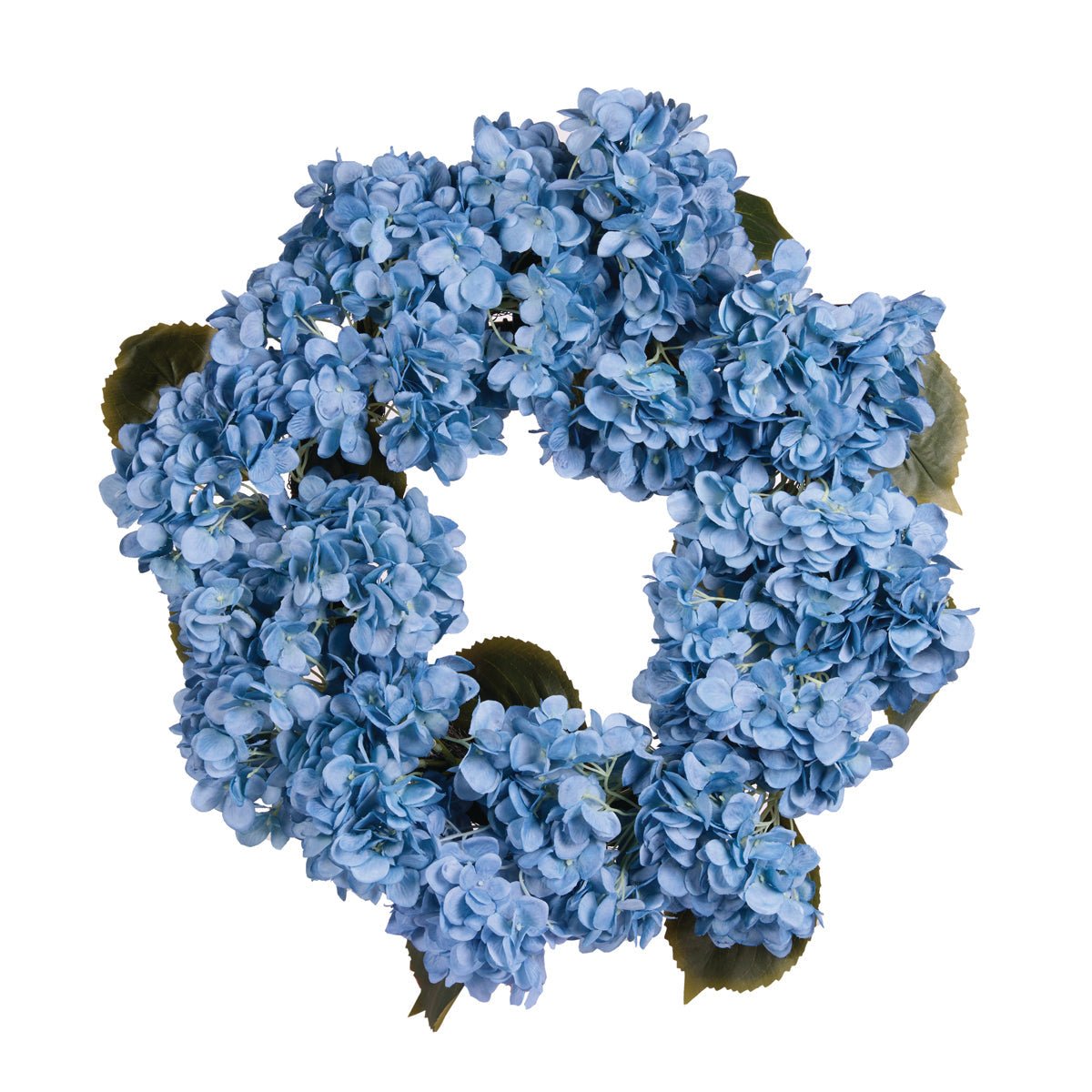 Luxe Blue Hydrangea Wreath - My Christmas