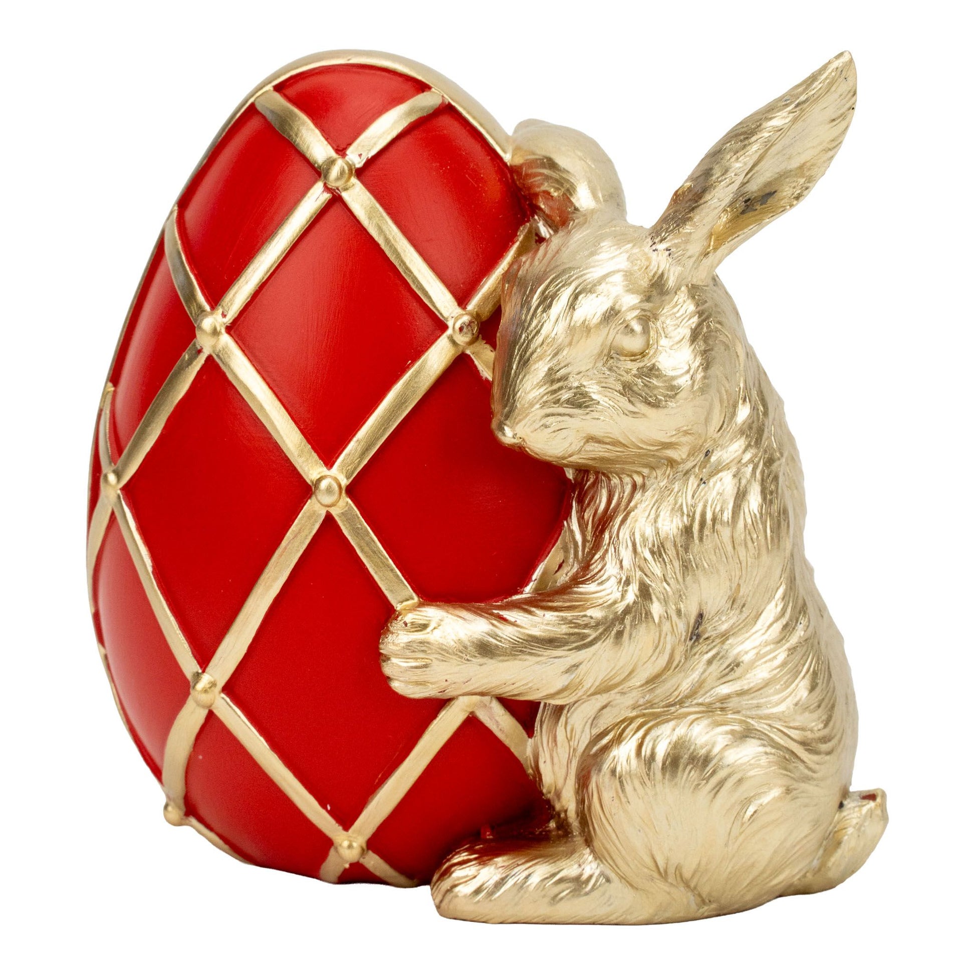 Luxe Bunny on Luxe Red Egg - Small - My Christmas
