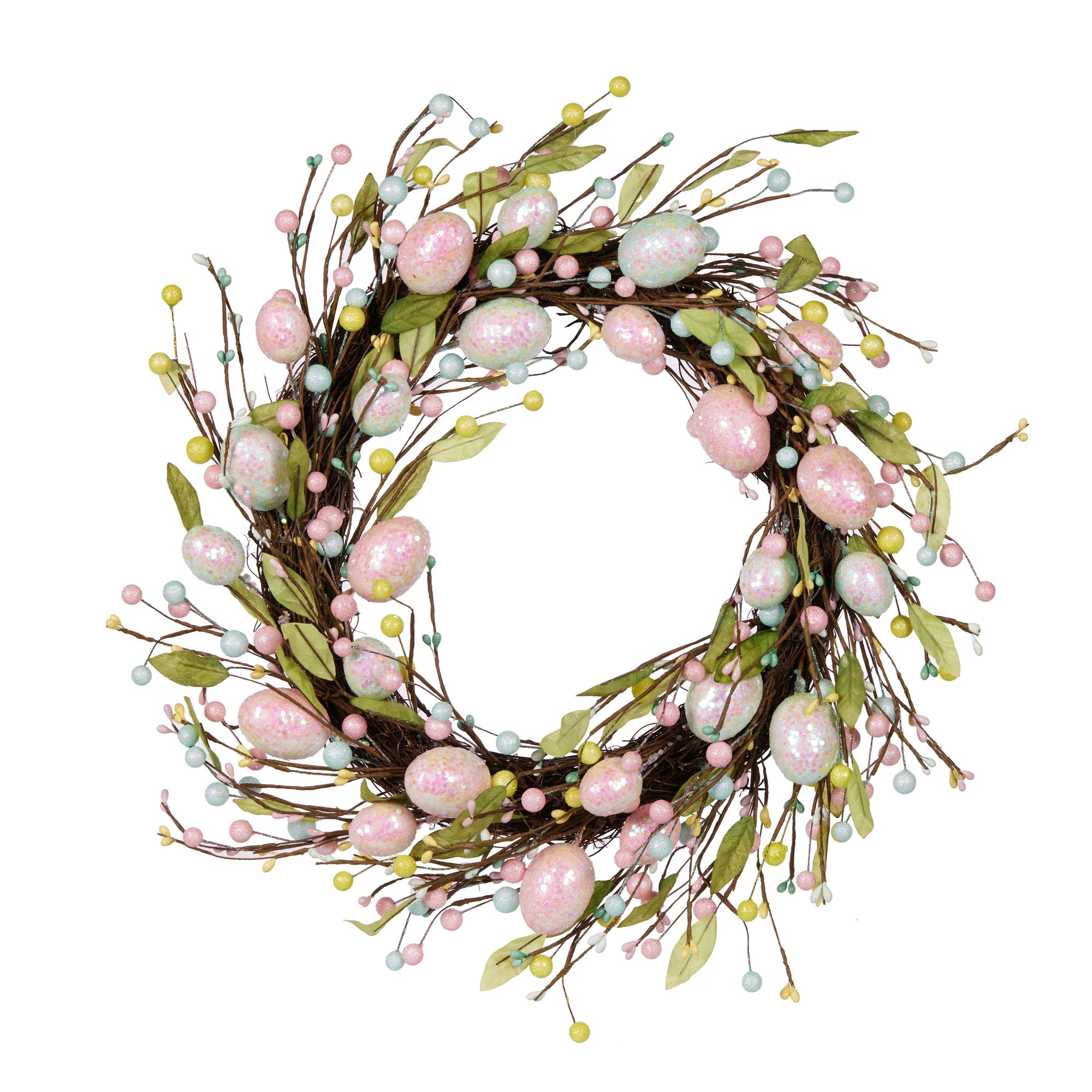 Luxe Glittered Egg Wreath - My Christmas