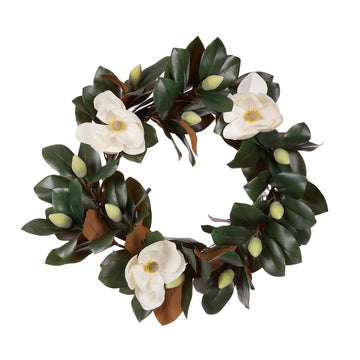 Luxe Magnolia Bloom Wreath - My Christmas