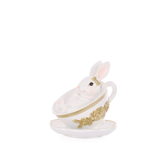 Luxe Mrs Rabbit Teacup - My Christmas