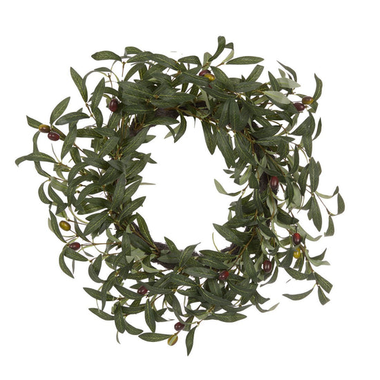 Luxe Olive Foliage Wreath - My Christmas
