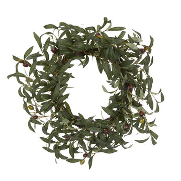 Luxe Olive Foliage Wreath - My Christmas