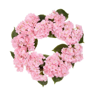 Luxe Pink Hydrangea Wreath - My Christmas