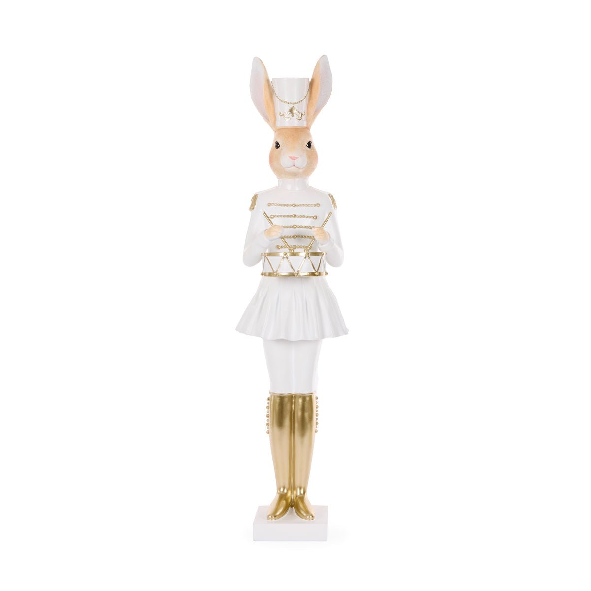 Luxe Rabbit Nutcracker with Drum - My Christmas