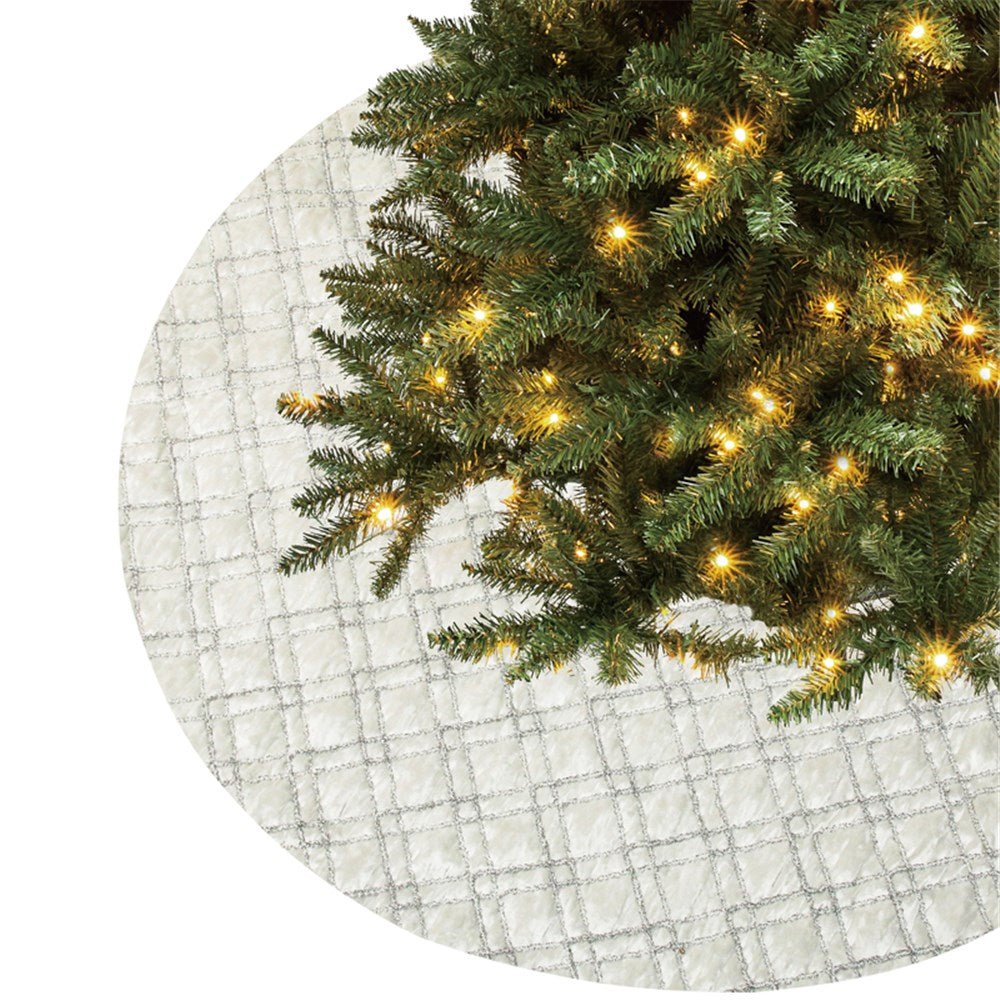 Luxe Tree Skirt with Silver Details - My Christmas