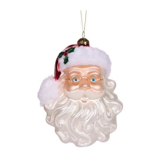 Luxe Vintage Santa Face Ornament - My Christmas