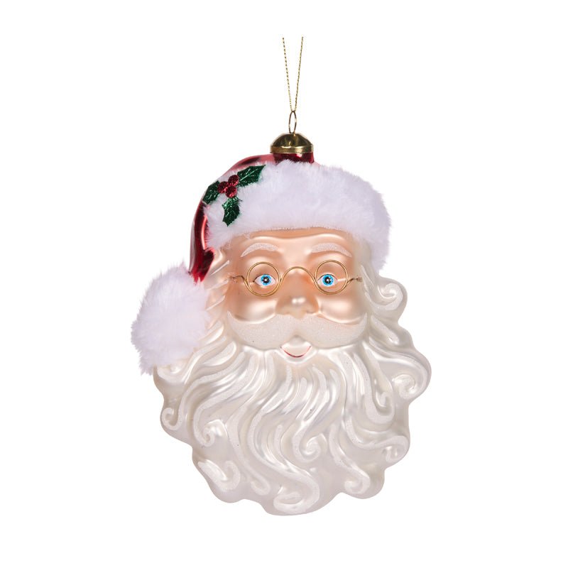 Luxe Vintage Santa Face Ornament - My Christmas