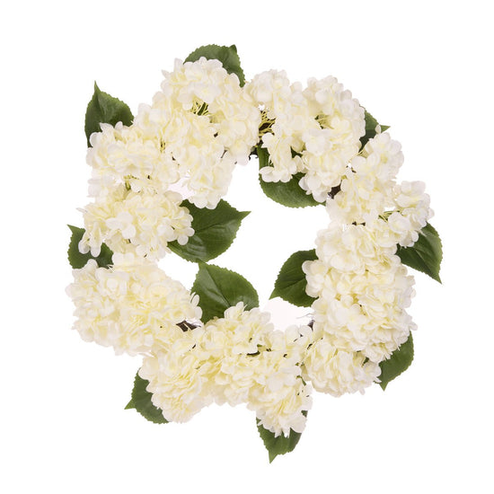 Luxe White Hydrangea Wreath - My Christmas