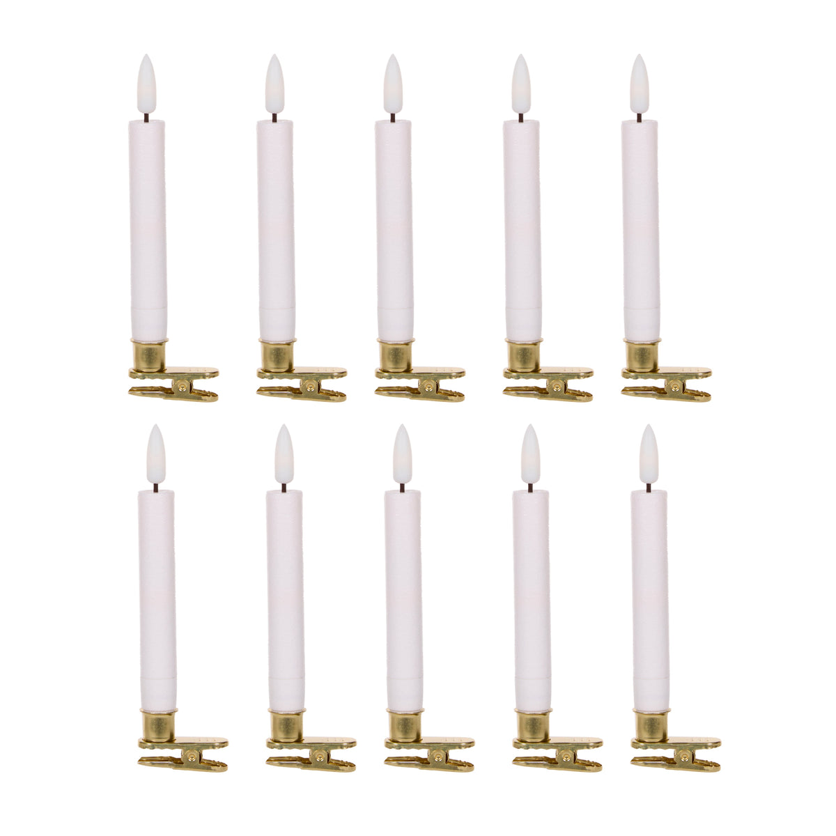 Luxury LED Clip Candles - Set of 10 - My Christmas