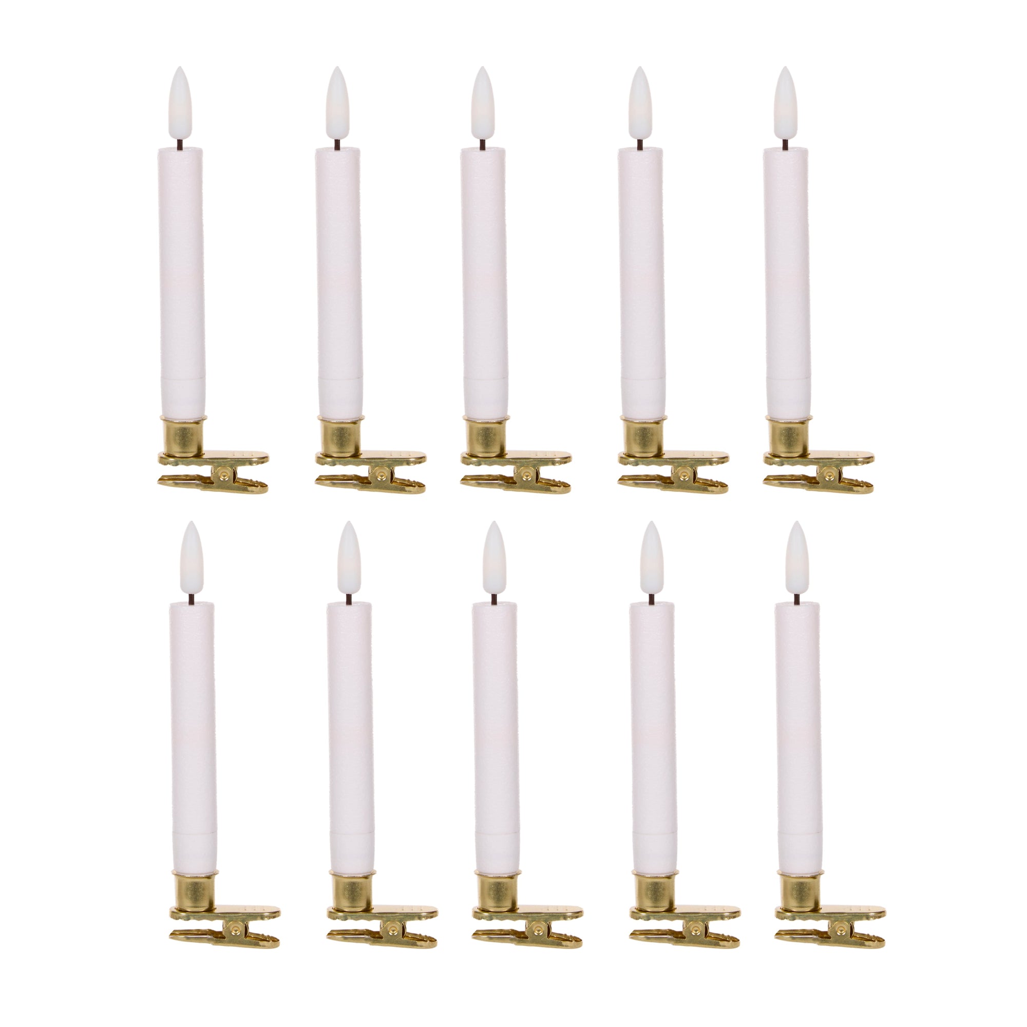 Luxury LED Clip Candles - Set of 10 - My Christmas