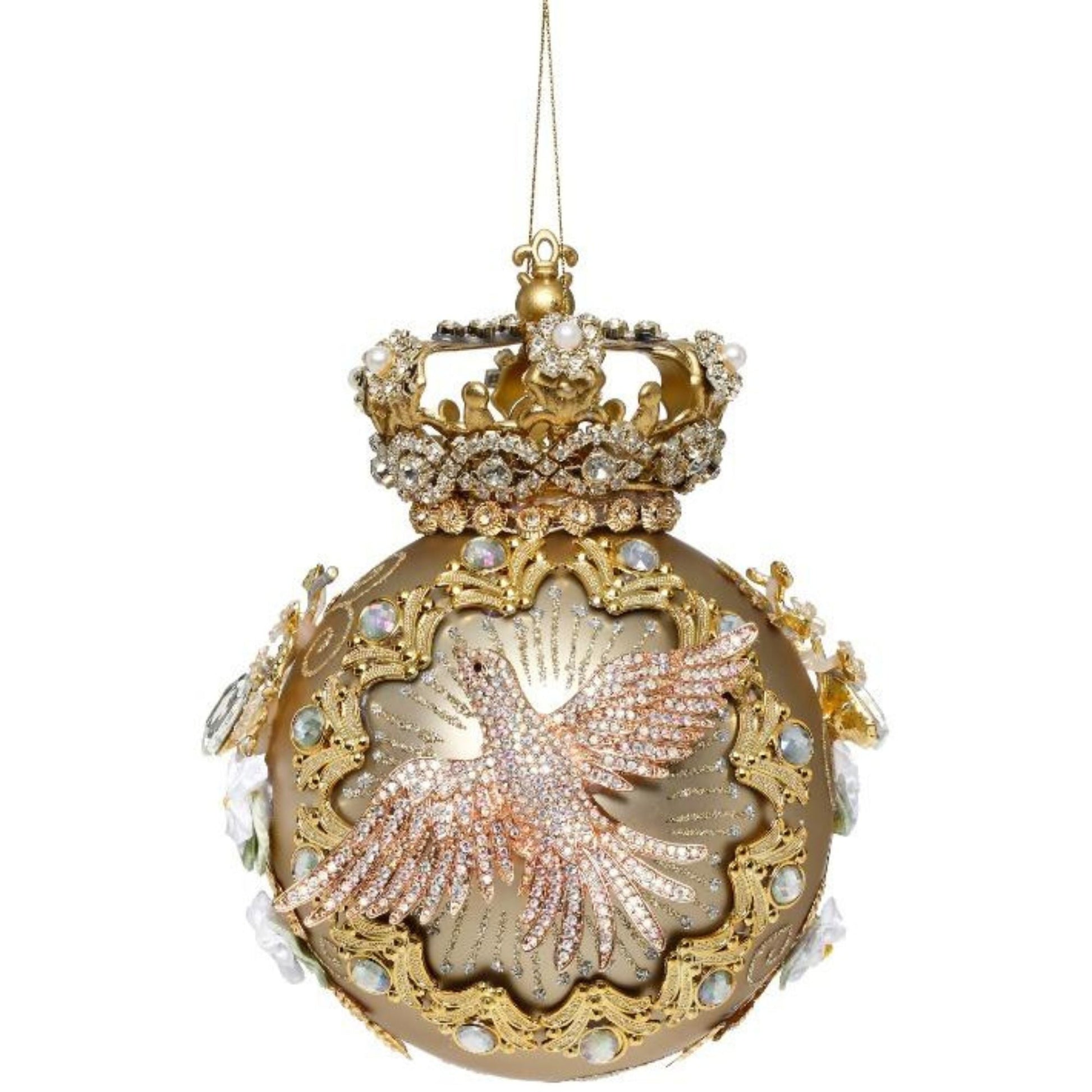 Mark Roberts - Crown Jewels Gold Hanging Ornament - My Christmas