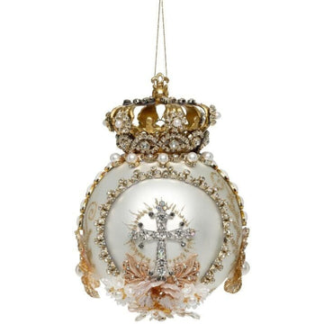 Mark Roberts - Crown Jewels White Hanging Ornament - My Christmas