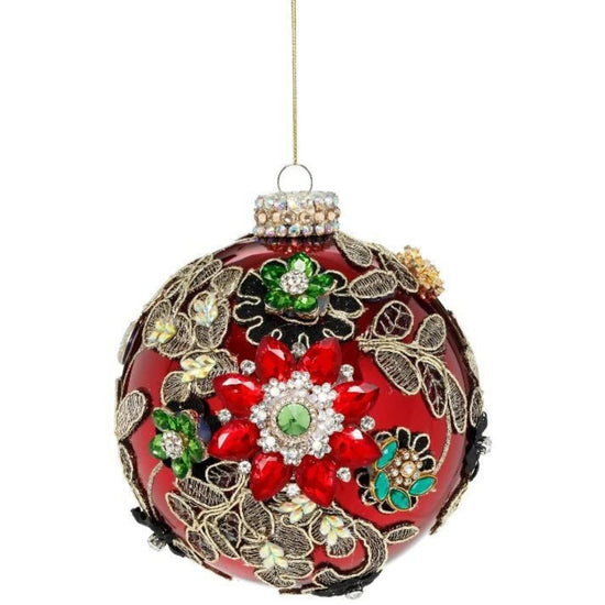 Mark Roberts - Kings Jewel Red Ball Hanging Ornament - My Christmas