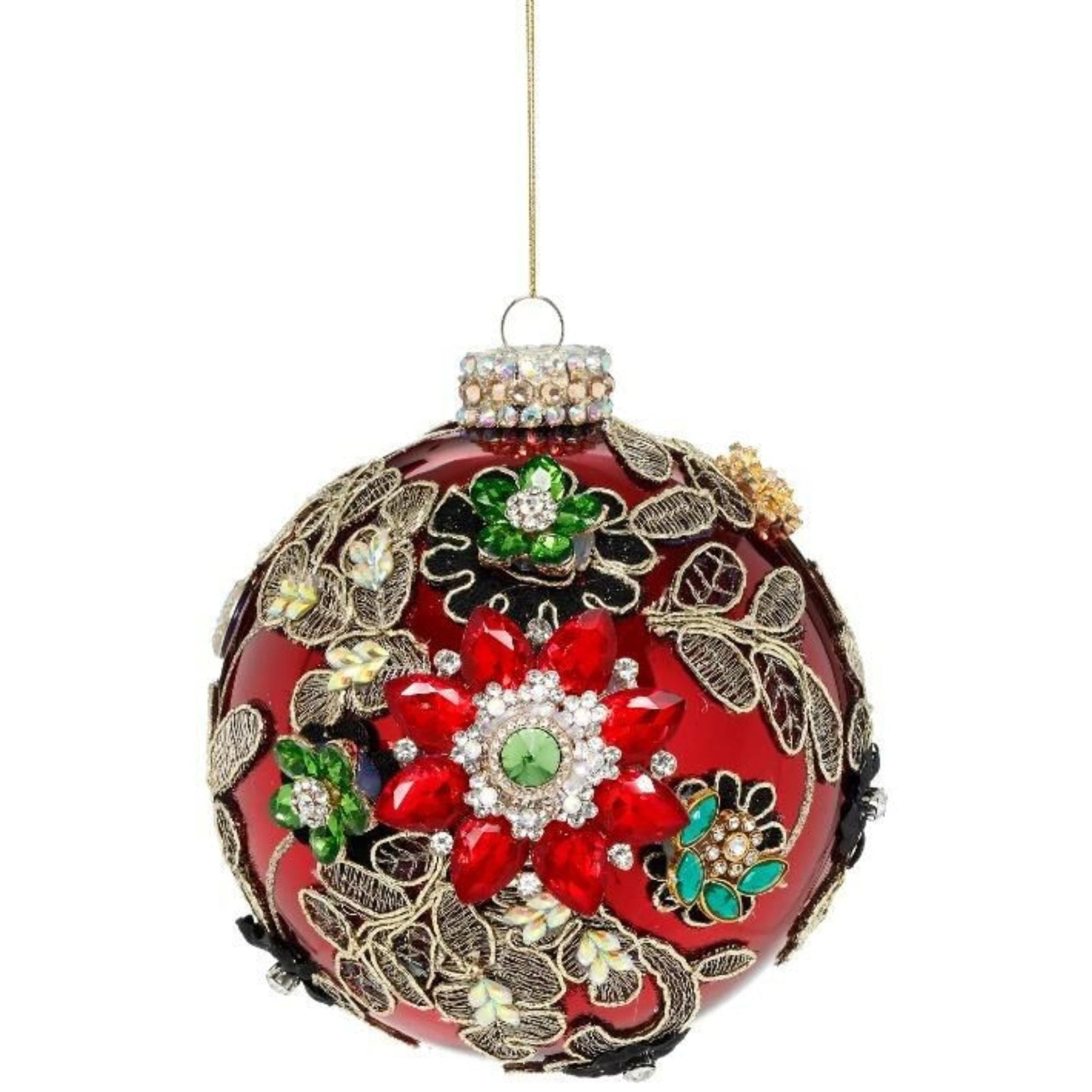 Mark Roberts - Kings Jewel Red Ball Hanging Ornament - My Christmas