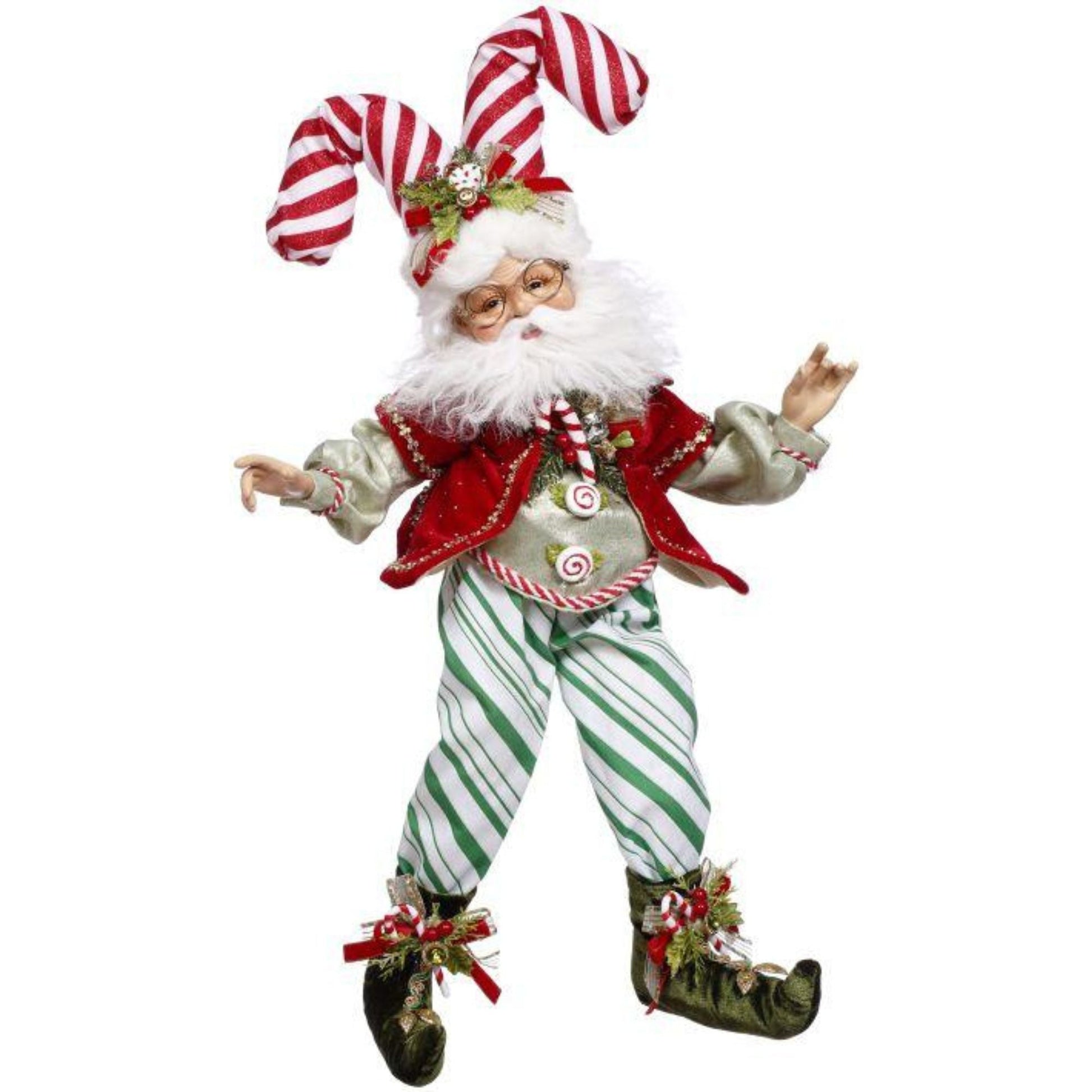 Mark Roberts - North Pole Candy Cane Elf - Medium - My Christmas