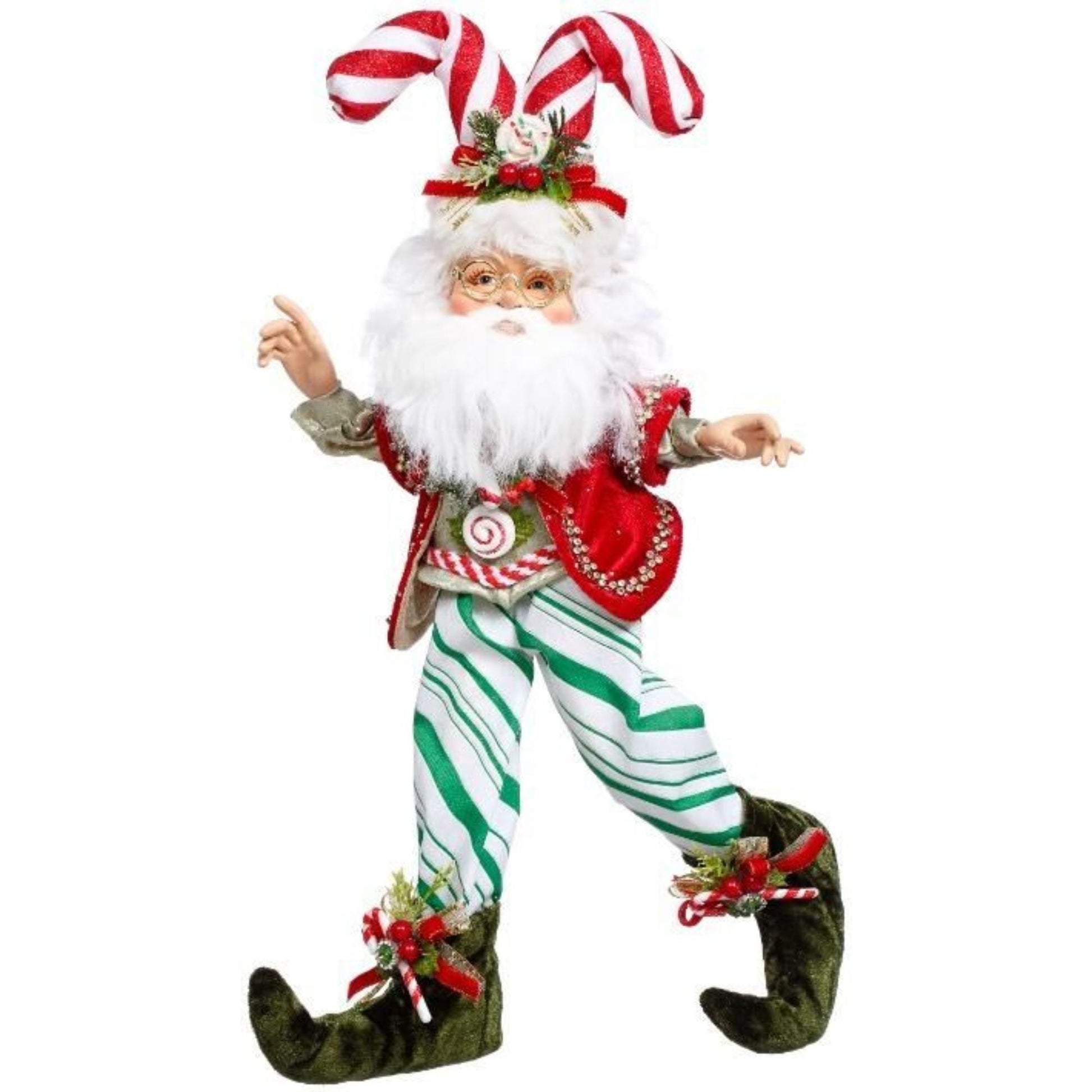 Mark Roberts - North Pole Candy Cane Elf - Small - My Christmas