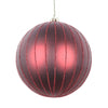 Matte Burgundy Glitter Bauble - My Christmas
