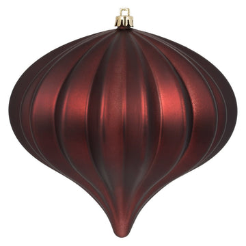 Matte Burgundy Onion Ornament - My Christmas