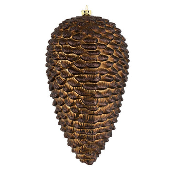 Matte Chocolate Pinecone Ornament - My Christmas