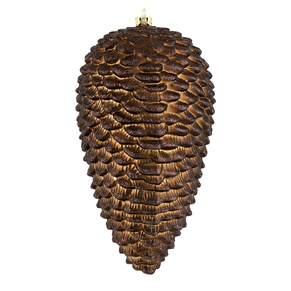 Matte Chocolate Pinecone Ornament - My Christmas