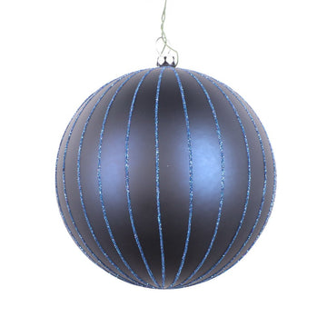 Matte Midnight Glitter Bauble - My Christmas