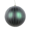 Matte Midnight Green Glitter Bauble - My Christmas