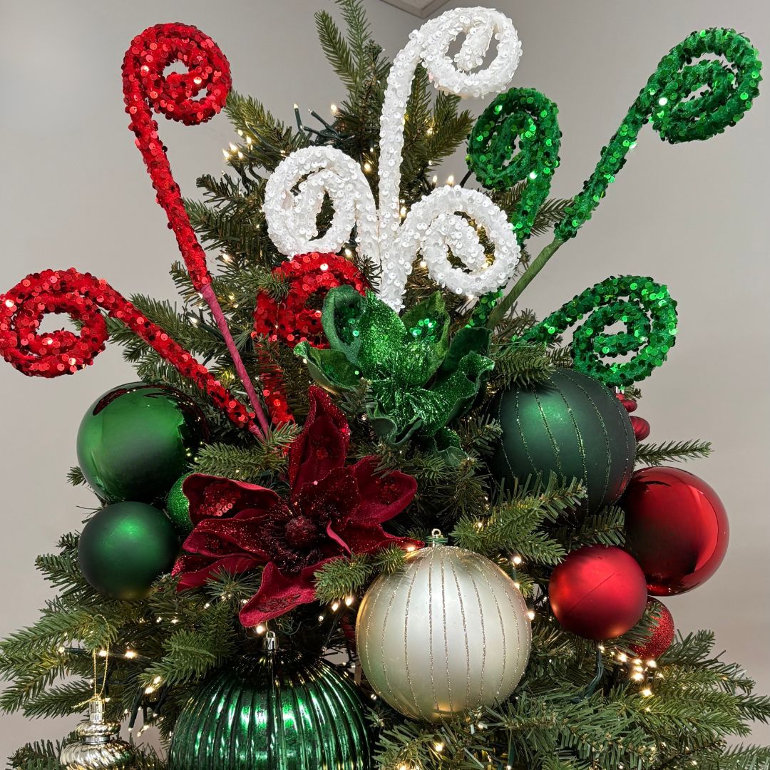 Matte Midnight Green Glitter Bauble - My Christmas